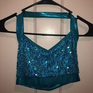 Sequin dance audition top